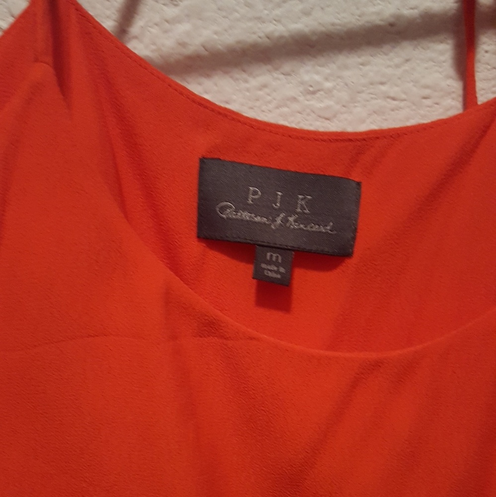 Gently used Orange PJK Ivy Drop Ruffle Dress